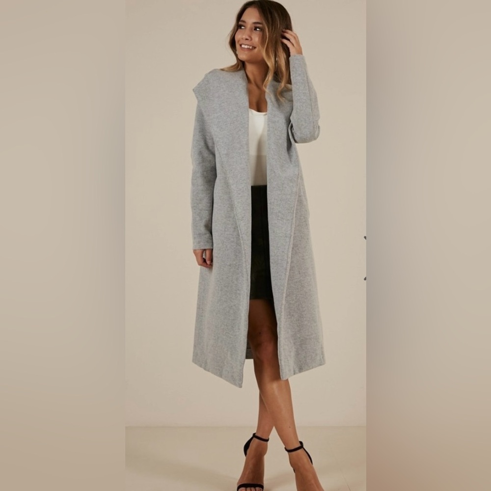 Showpo New York’s Calling Coat in Grey